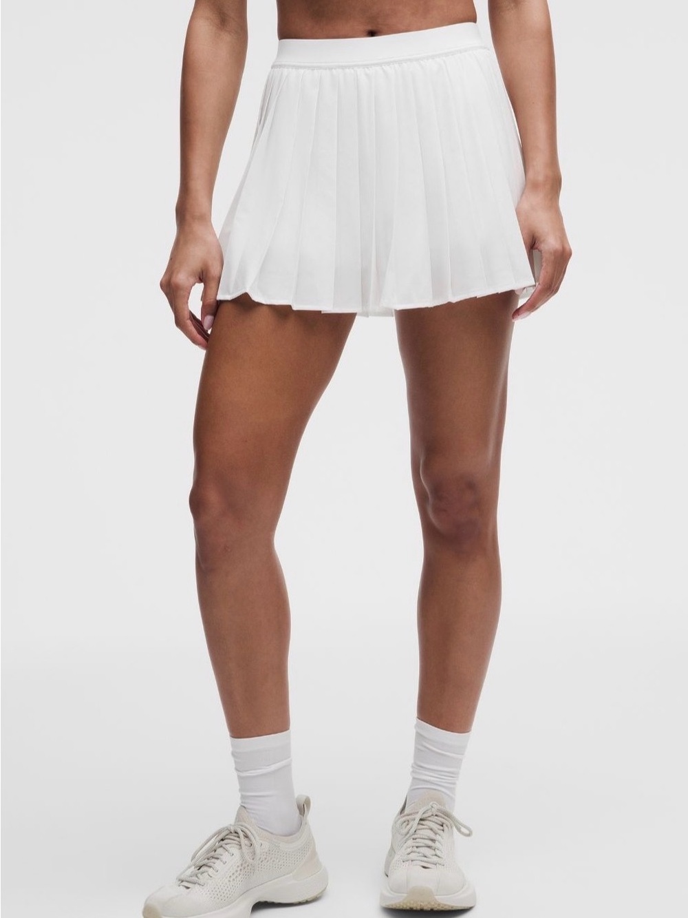 NWT Lululemon High-Rise Pleated Tennis Skirt White Sz 10 LW8AQFS Built-In Shorts - Picture 6 of 12